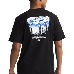 Mens Places We Love Short Sleeve Crewneck Graphic T-Shirt