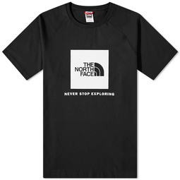 The North Face Raglan Redbox T-Shirt Tnf Black & Tnf White