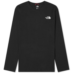 The North Face Long Sleeve Red Box T-Shirt Black