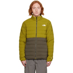 Green & Gray Belleview Down Jacket 232802M178046