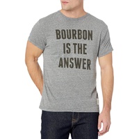 Mens The Original Retro Brand Bourbon Is The Answer Tri-Blend Short Sleeve Tee