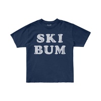 The Original Retro Brand Kids 100% Cotton Ski Bum Crew Neck Tee (Toddler)