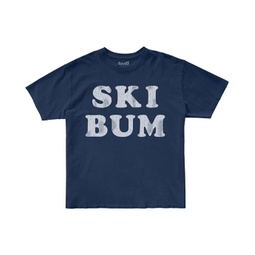 The Original Retro Brand Kids 100% Cotton Ski Bum Crew Neck Tee (Toddler)