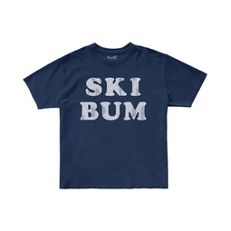 The Original Retro Brand Kids 100% Cotton Ski Bum Crew Neck Tee(Little Kids/Big Kids)