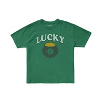 The Original Retro Brand Kids 100% Cotton Lucky Pot Of Gold, St Patricks Day Tee (Little Kids/Big Kids)