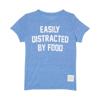 The Original Retro Brand Kids Tri-Blend Easily Distracted by Food Crew Neck Tee (Big Kids)