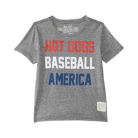 The Original Retro Brand Kids Tri-Blend Hot Dogs Baseball America Crew Neck Tee (Big Kids)