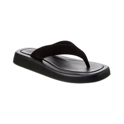 ginza velvet platform sandal