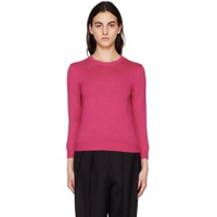 Pink Crewneck Sweater 231216F096002