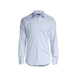 Sylvain Wealth Poplin Long-Sleeve Shirt