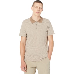Mens Theory Bron Stripe Polo in Cosmos