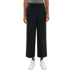 High-Rise Cotton Twill Trousers