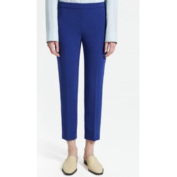 crepe basic pull on pant in navy sapphire