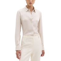 Classic Fitted Silk Shirt