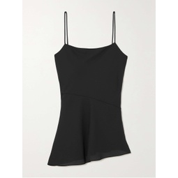 THEORY Draped asymmetric recycled-crepe de chine camisole