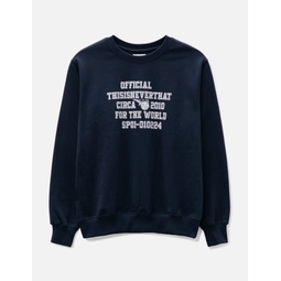 For the World Crewneck Sweatshirt