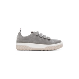 Gray 4 Bar Sneakers 241381M237002