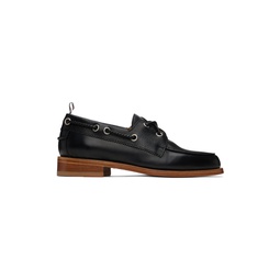 Black Perforated Loafers 231381M231009