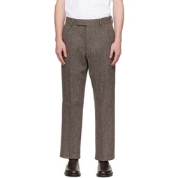 Brown Sack Trousers 222381M191027