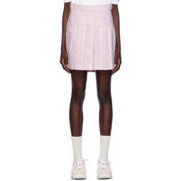 Pink Classic Pleated Miniskirt 232381F088000