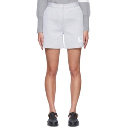 Gray Cotton Shorts 221381F088007