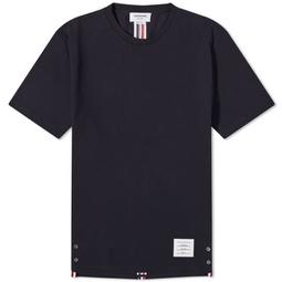 Thom Browne Back Stripe Pique T-Shirt Navy