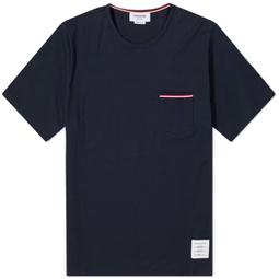 Thom Browne Medium Weight Jersey Pocket T-Shirt Navy