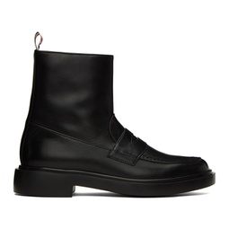 Black Penny Loafer Boots 232381F113000