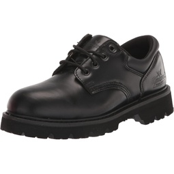 Thorogood Uniform Classics Steel Toe Oxford Work Shoes for Men and Women Featuring Polishable High-Shine Leather, Goodyear Storm Welt, and Non-Slip EVA Lug Outsole