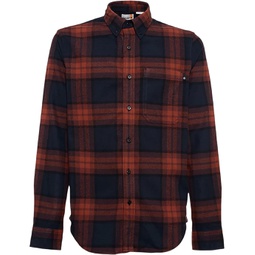 Mens Timberland Long Sleeve Heavy Flannel Plaid