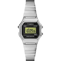 Timex Digital Mini 27 mm Silver-Tone Watch TW2T48200
