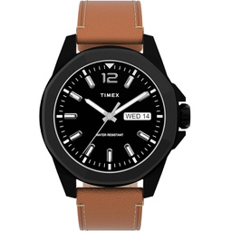 Timex Dress Watch (Model: TW2U15100), Brown/Black