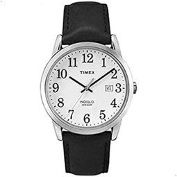 Timex Mens Easy Reader 38 mm Leather Strap Watch
