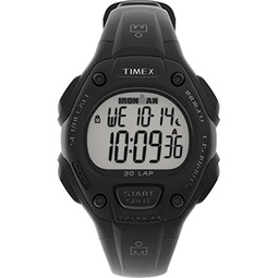 Timex Unisex Ironman Classic 30 Resin Strap Watch  Black Case & Top Ring with Black Resin Strap