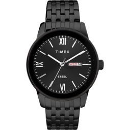 Timex Mens Dress Analog 41mm Stainless Steel Bracelet Watch