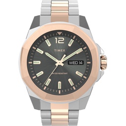 Timex Mens Essex Avenue Day-Date 44mm TW2V43100VQ Quartz Watch