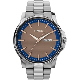 Timex Mens Stainless Steel Dress 45mm Watch
