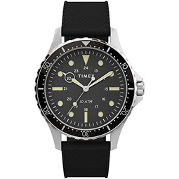 Timex Mens Navi XL 41mm Analog Quartz Stainless Steel 20 Casual Watch