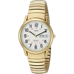 Timex T2N092 Easy Reader 35mm Gold-Tone Extra-Long Stainless Steel Expansion Band Watch