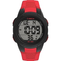 Timex Unisex T100 Watch - Black Strap Digital Dial Black Case