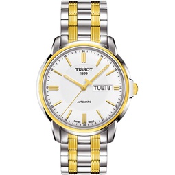 Tissot T-Classic Automatic III White Dial two-tone Mens Watch T0654302203100