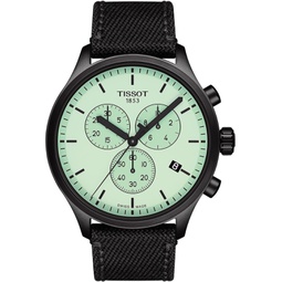 Tissot Mens Chrono XL Stainless Steel Swiss Quartz Sport Watch with Nylon Strap, Black (Model: T1166173709100)