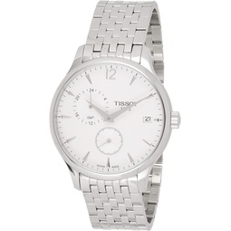 Tissot Mens Stainless Steel Quartz Watch with Stainless-Steel Strap, Silver, 20 (Model: T0636391103700)