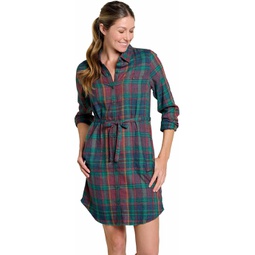 Womens Toad&Co Re-Form Flannel Shirtdress