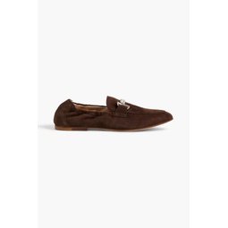 Double T suede loafers