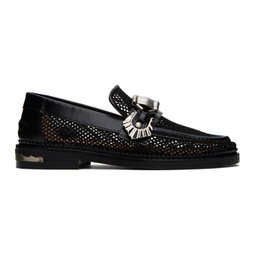 SSENSE Exclusive Black Hardware Loafers 232492F121015