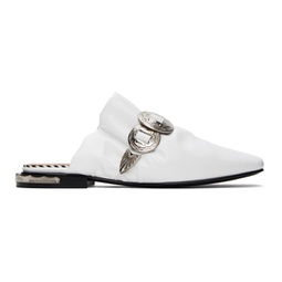 SSENSE Exclusive White Hardware Loafers 232492F121017