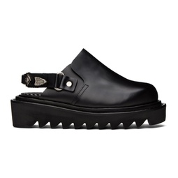 Black Chunky Loafers 232492F121001