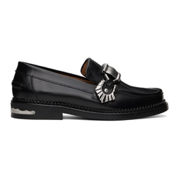 SSENSE Exclusive Black Hardware Loafers 231492F121017