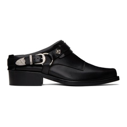Black Leather Loafers 241688M231014